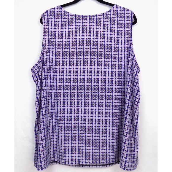 Roz Ali Top 3X Layer Flowy Tier Office Art Deco Chic Abstract (BUNDLE PRICE $5) - Picture 2 of 5